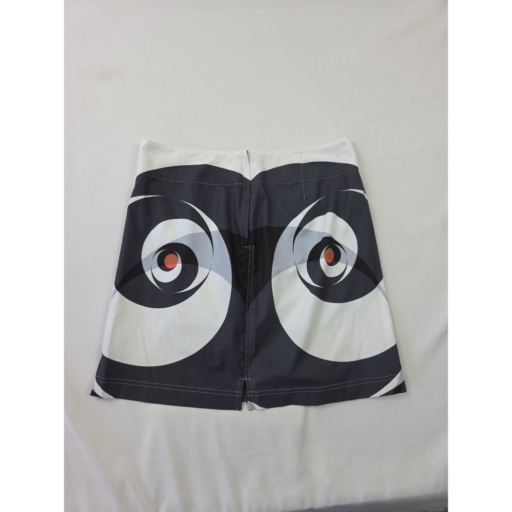 Lija Activewear Skort Lined Skirt Tennis Pickleball Size 8 Black White Gray